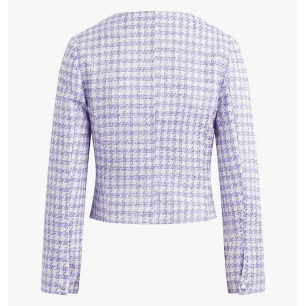 💕FAVORITE DAUGHTER💕 Dasha Top ~ Lilac Tweed 10 NWT